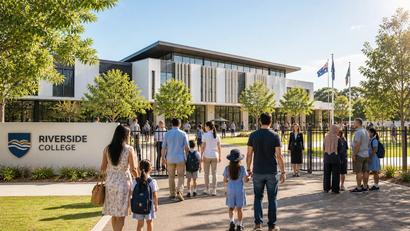 Comparison of Australian cities with family-friendly parks and school buildings
